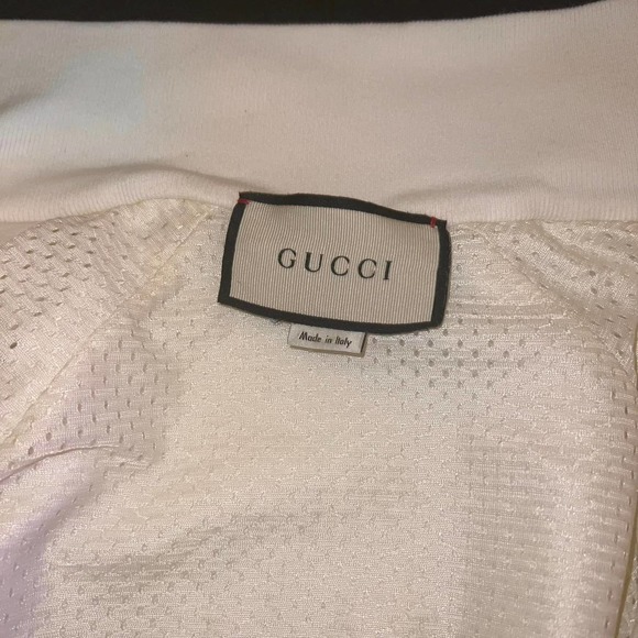 Gucci Jersey Zip-Up Sweatshirt Jacket With Green Red Web Stripe Large - Picture 9 of 16